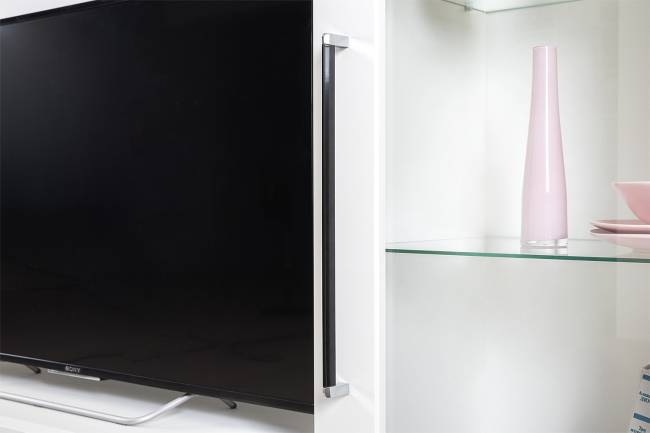 Валенсия стенка для гостиной № 86 цвет белый шагрень Валенсия стенка для гостиной № 86 цвет белый шагрень