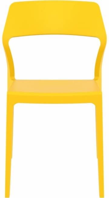 Стул пластиковый Snow желтый 520х560х830 мм