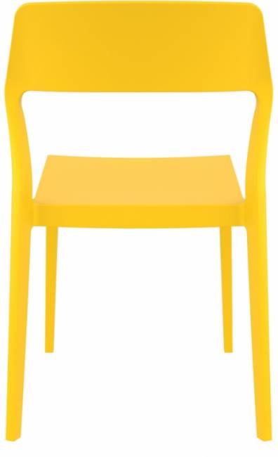 Стул пластиковый Snow желтый 520х560х830 мм
