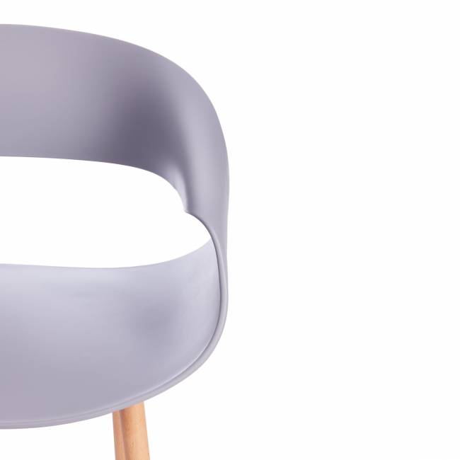 Стул QXX (mod. C1058-1) пластик/дерево, 60 х 53 х 81 см, Grey (серый) 92717 / натуральный (Комплект из 4 шт.) серый пластик/дерево Стул QXX (mod. C1058-1) пластик/дерево, 60 х 53 х 81 см, Grey (серый) 92717 / натуральный (Комплект из 4 шт.) серый пластик/дерево