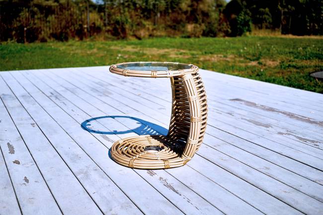 MOKKA MAJORCA боковой столик, цвет соломенный