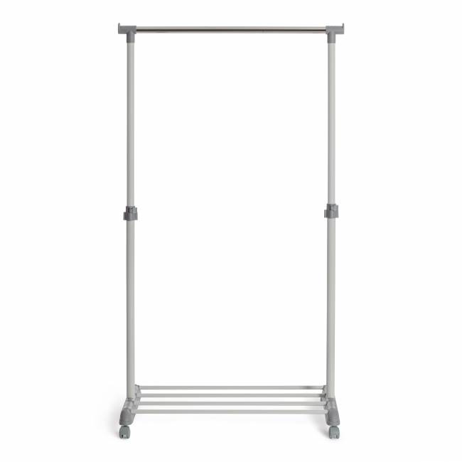 Вешалка ODENT металл, пластик, 86*44*166 см, темно-серый/светло-серый/хром Вешалка ODENT металл, пластик, 86*44*166 см, темно-серый/светло-серый/хром