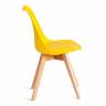 Стул TULIP (mod. 73-1) / 1 шт. в упаковке дерево/пластик/экокожа, 47,5x55x80 см, Желтый (Yellow) желтый