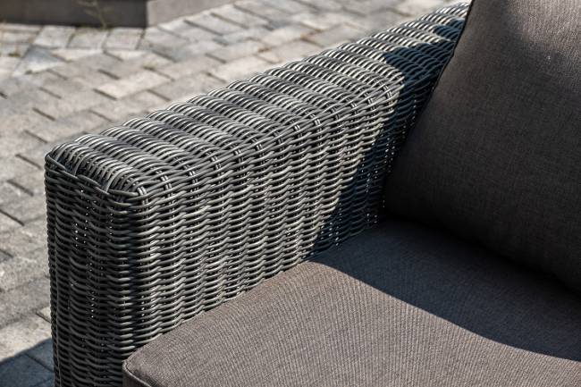 "Боно" лаунж-зона из искусственного ротанга, цвет графит