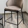 Полубарный стул WENDY BLUVEL-40 BEIGE (H=65), велюр М-City