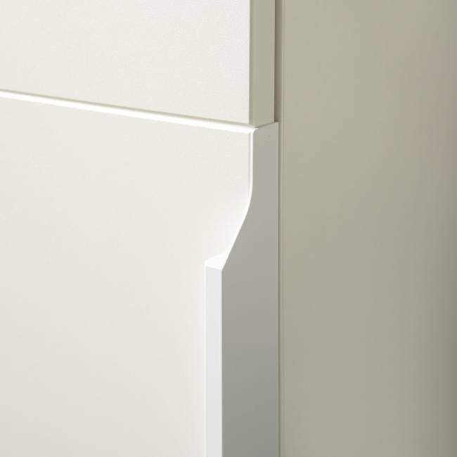 Шкаф-пенал Октава 13.228 цвет белый шагрень/дуб крафт золотой