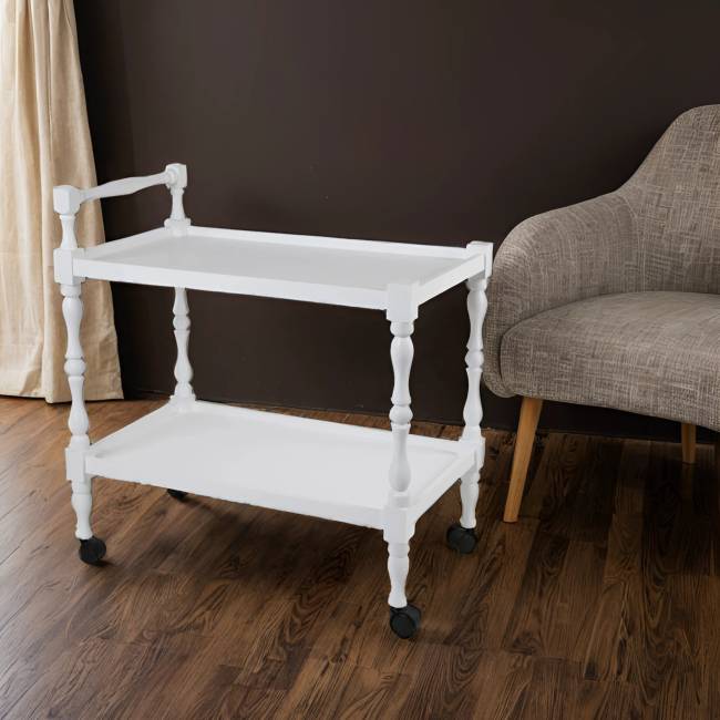 Стол сервировочный Бридж белый Стол сервировочный Бридж белый