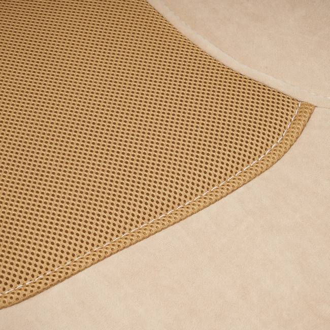 Кресло PARMA флок/ткань, бежевый/бронза, 7/TW-21