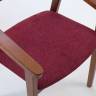 Стул-кресло Челси ПМ орех/красный