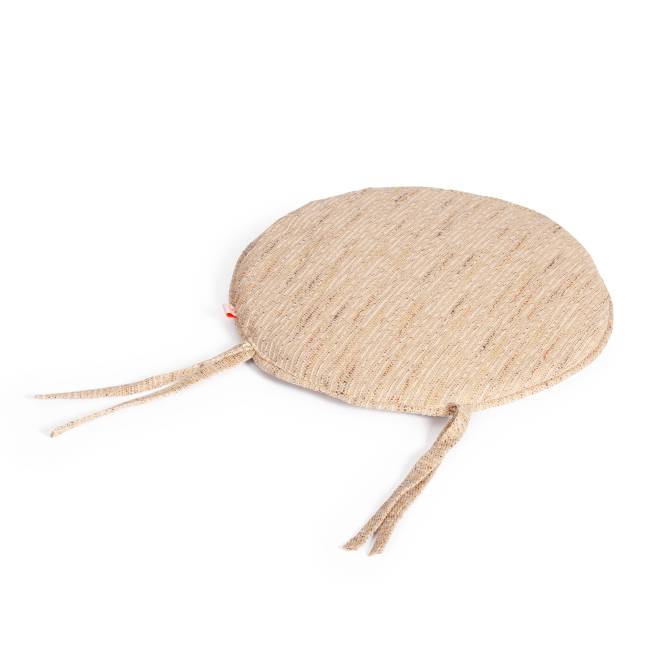 ТЕРРАСНЫЙ КОМПЛЕКТ "PELANGI" (стол со стеклом + 2 кресла) / с подушками / ротанг, кресло 65х65х77см, стол диаметр 64х61см, Honey (мед) Honey (мед) ротанг