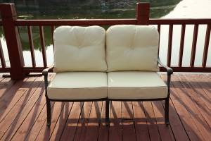 Диван двухместный Madrid из литого алюминия