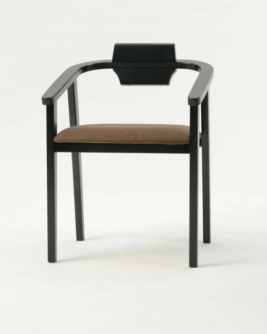 Стул-кресло Челси ПМ чёрный/коричневый