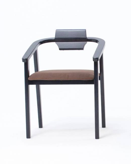 Стул-кресло Челси ПМ чёрный/коричневый