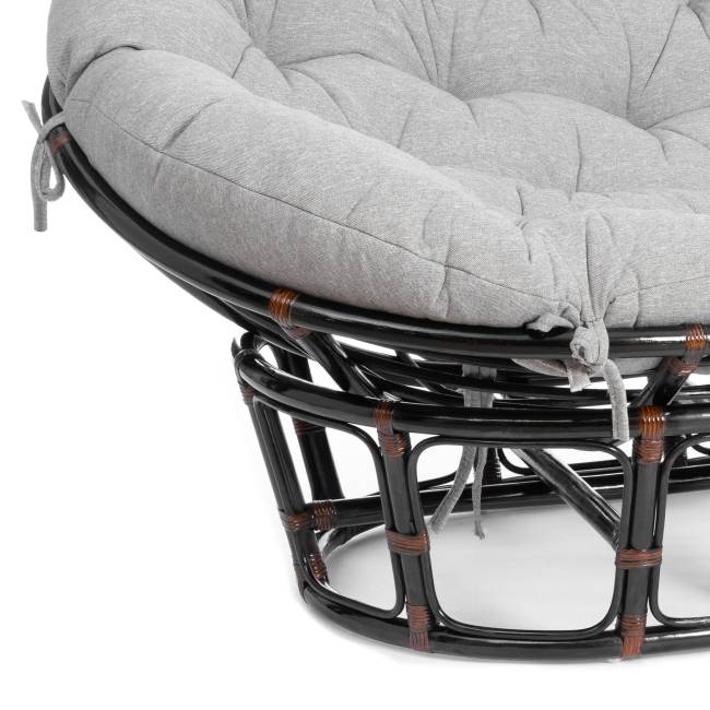 Диван MAMASAN/МАМАСАН 23/02 W /с подушкой/ 169х102х80 см, Antique brown, матрац 182х119 см, ткань серо-бежевая 3М 16/2 Antique brown