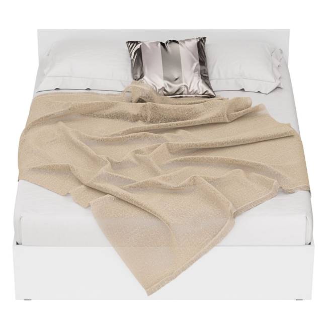 Кровать белая Стандарт 1600 цвет белый