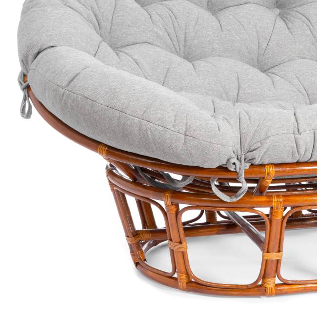 Диван MAMASAN/МАМАСАН 23/02 W /с подушкой/ 169х102х80 см, Cognac (коньяк), матрац 182х119 см, ткань серо-бежевая 3М 16/2 Cognac (коньяк)