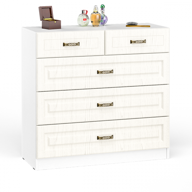 Спальный гарнитур Ливерпуль № 2 цвет ясень ваниль/белый Спальный гарнитур Ливерпуль № 2 цвет ясень ваниль/белый