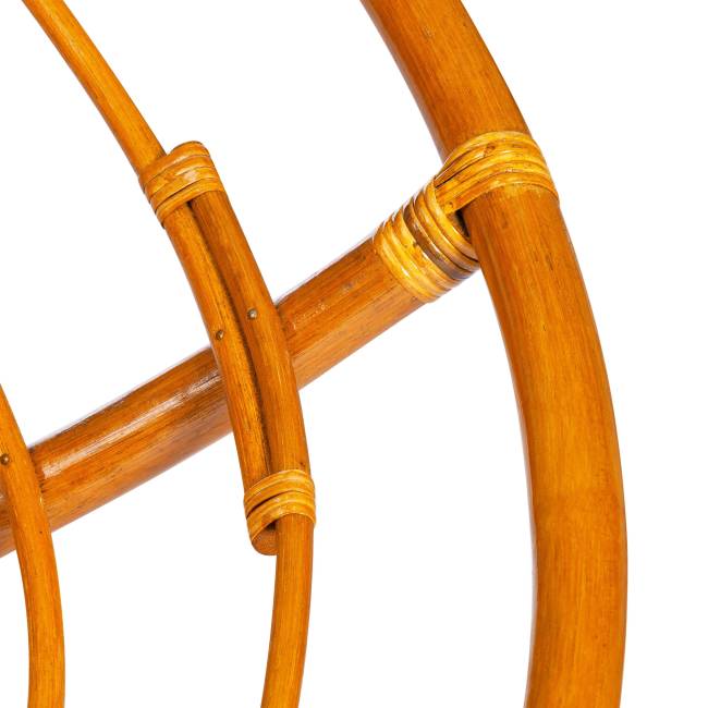 Диван MAMASAN/МАМАСАН 23/02 W /с подушкой/ 169х102х80 см, Pecan (орех), матрац 182х119 см, ткань серо-бежевая 3М 16/2 Pecan (орех)