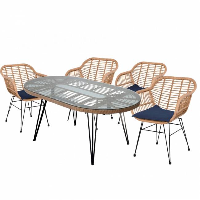 Набор мебели Адриан, бежевый,  чёрный