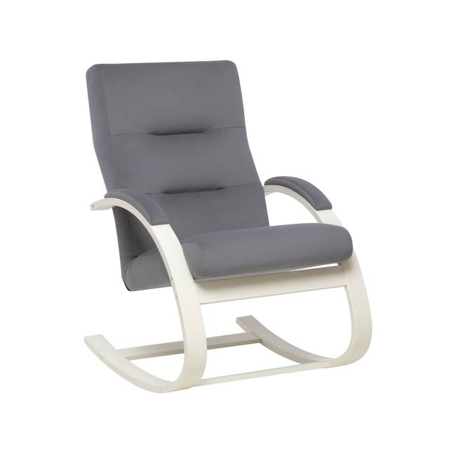 Кресло-качалка Leset Милано Слоновая кость V32 серый Кресло-качалка Leset Милано Слоновая кость V32 серый