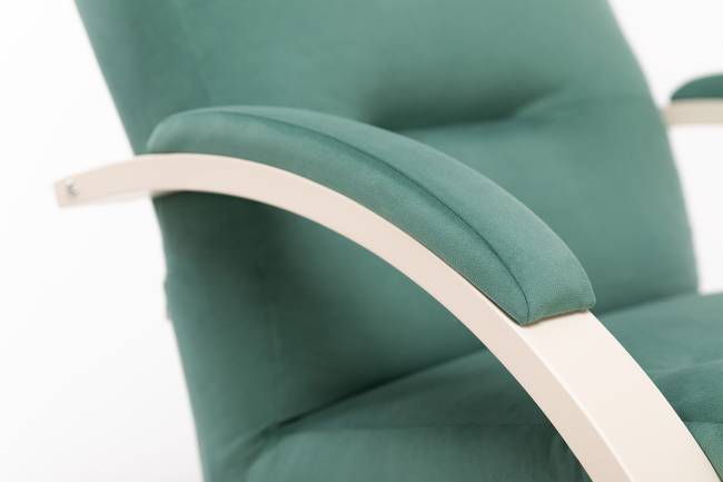 Кресло-качалка Leset Милано Слоновая кость V43 зелёный Кресло-качалка Leset Милано Слоновая кость V43 зелёный