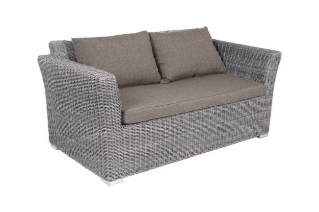 "Капучино" диван из искусственного ротанга двухместный, цвет графит "Капучино" диван из искусственного ротанга двухместный, цвет графит