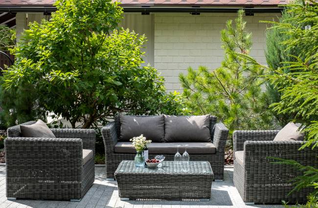 "Капучино" диван из искусственного ротанга двухместный, цвет графит "Капучино" диван из искусственного ротанга двухместный, цвет графит