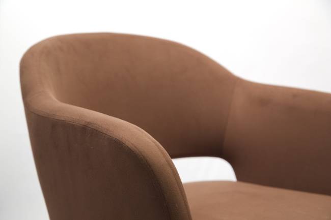 Стол Сканди К 100 орех с креслами Пичч велюр коричневый