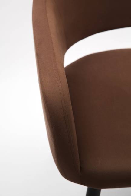 Стол Сканди К 100 орех с креслами Пичч велюр коричневый