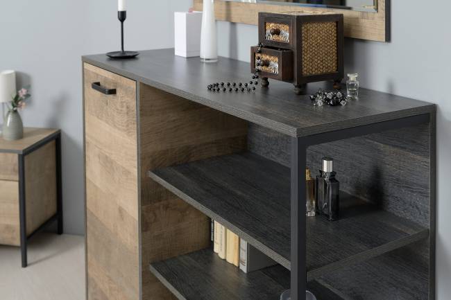 Стенка в гостиную Трувор № 54 с тумбой с подсветкой цвет дуб гранж песочный/интра Стенка в гостиную Трувор № 54 с тумбой с подсветкой цвет дуб гранж песочный/интра