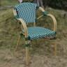 "Кабри" плетеный стул из искусственного ротанга, цвет зеленый
