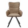 Стул DikLine 501 поворотный SB4 бежевый, ножки черные