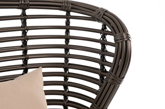 "Парма" кофейный комплект из искусственного ротанга, цвет бронзовый "Парма" кофейный комплект из искусственного ротанга, цвет бронзовый