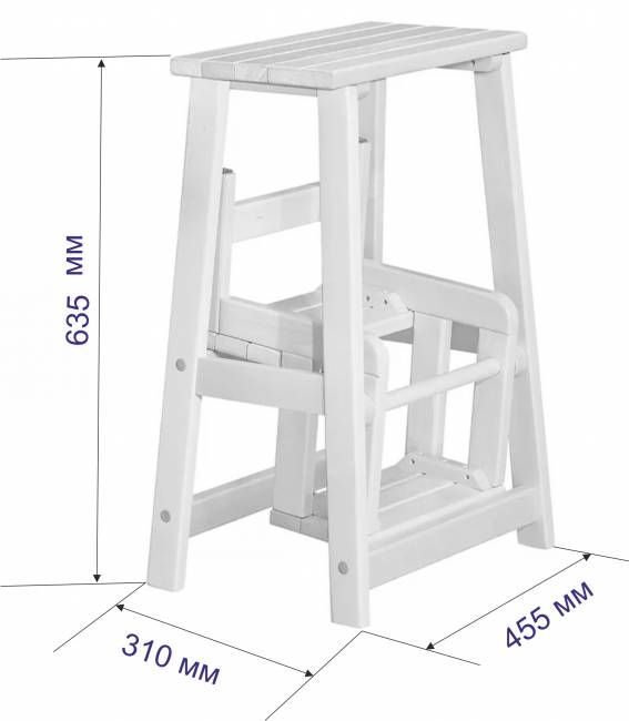 Табурет-стремянка Марк, Натуральное дерево Табурет-стремянка Марк, Натуральное дерево