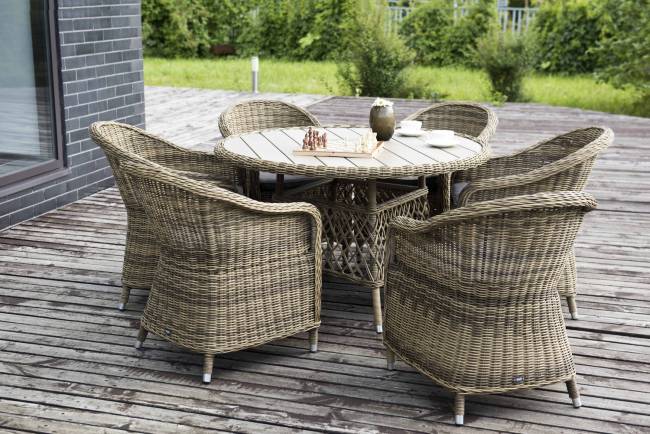 "Равенна" плетеное кресло из искусственного ротанга, цвет соломенный "Равенна" плетеное кресло из искусственного ротанга, цвет соломенный