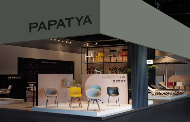 Кресло барное пластиковое Globe-K Bar черный 610х580х1120 мм