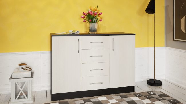 Комод СВК № 2, цвет венге/дуб лоредо Комод СВК № 2, цвет венге/дуб лоредо