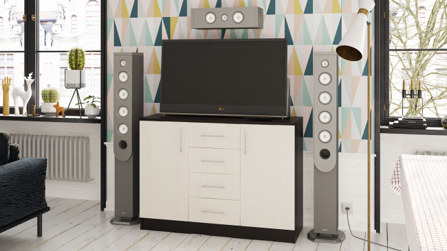 Комод СВК № 2, цвет венге/дуб лоредо Комод СВК № 2, цвет венге/дуб лоредо