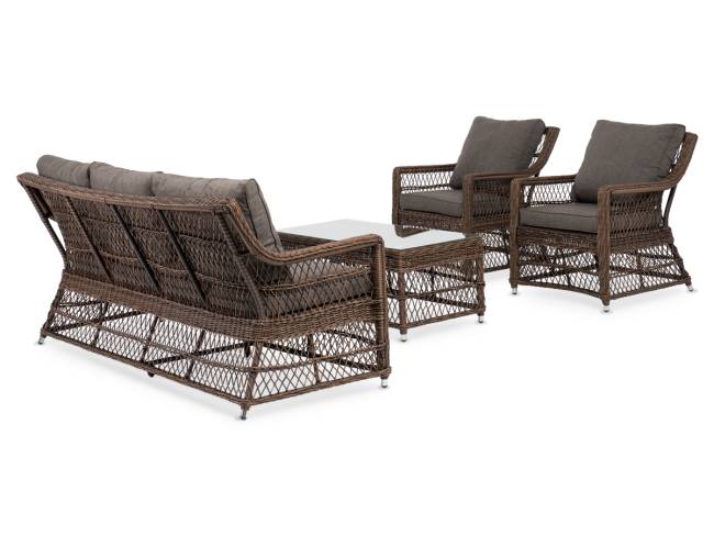 "Гранд Латте" лаунж-зона из искусственного ротанга, цвет коричневый "Гранд Латте" лаунж-зона из искусственного ротанга, цвет коричневый