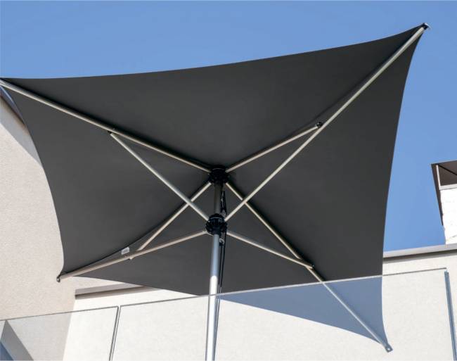 Зонт-парусник 2х2 м Vela Titanium титан, антрацит 2000х2000 мм