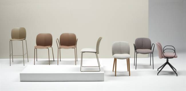 Стул пластиковый полубарный Mentha Go Green карамельный 490х520х1010 мм