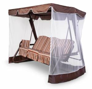 Тент-крыша + москитная сетка Элит Люкс Плюс 240х123х175, шоколад