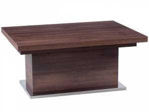 Стол-трансформер Левмар Slide D69/S79 дуб шамони темный / опоры нерж.сталь