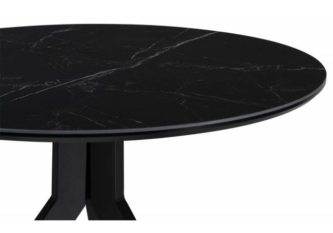 Керамический стол Том 90х90 черный мрамор shakespeare black / черный
