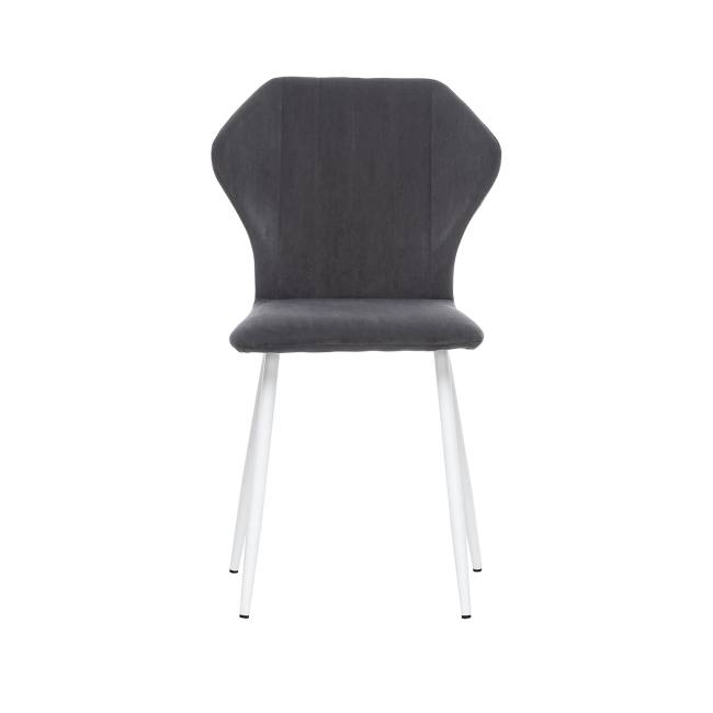 Стул Leset Гувер полоса Ultra Grafit Белый