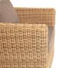 "Капучино" кресло из искусственного ротанга, цвет соломенный