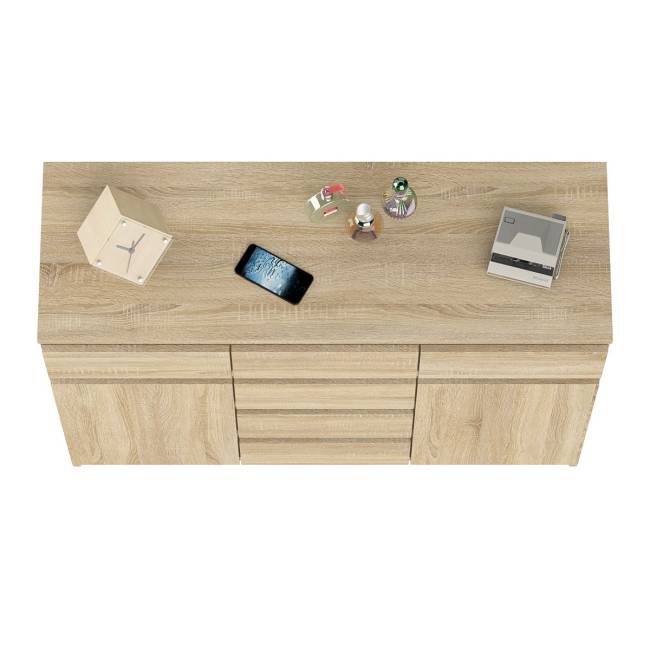 Комод с ящиками и дверками Мори МК1200.4 цвет дуб сонома Комод с ящиками и дверками Мори МК1200.4 цвет дуб сонома