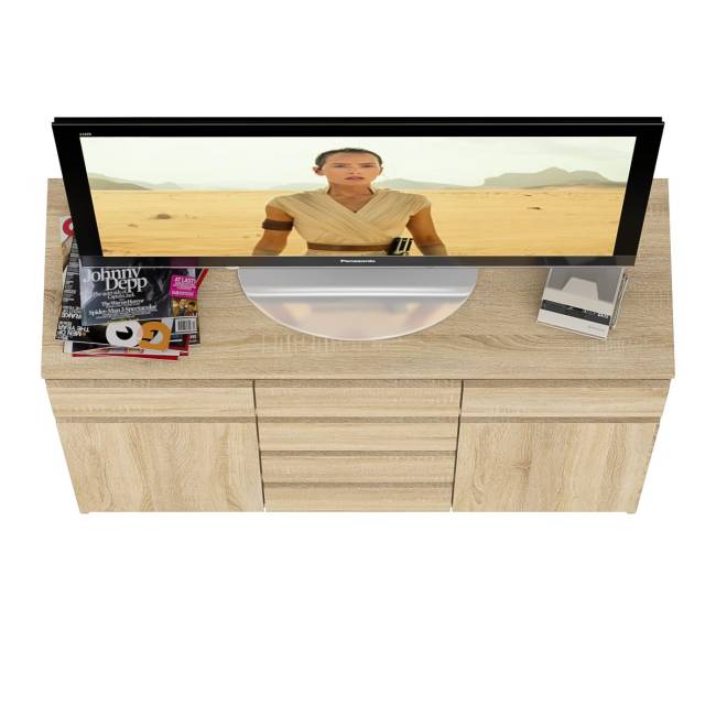 Комод с ящиками и дверками Мори МК1200.4 цвет дуб сонома Комод с ящиками и дверками Мори МК1200.4 цвет дуб сонома