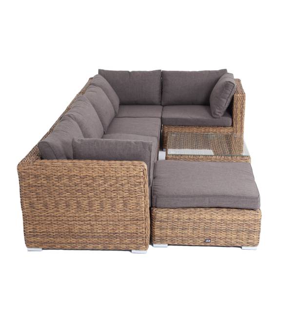 "Лунго" трансформирующаяся лаунж-зона из искусственного ротанга (гиацинт), цвет соломенный "Лунго" трансформирующаяся лаунж-зона из искусственного ротанга (гиацинт), цвет соломенный