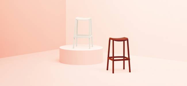 Табурет пластиковый полубарный Dome черный 430х415х650 мм Табурет пластиковый полубарный Dome черный 430х415х650 мм